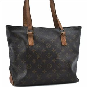 Authentic Louis Vuitton Monogram Cabas Piano Tote Bag M51148 LV E8463.